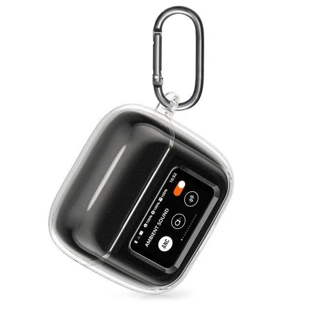 Alt view image 5 of 6 - Earphones Case for JBL Tour Pro 3 Case - Clear TPU Silicone Earbuds Cover - Transparent