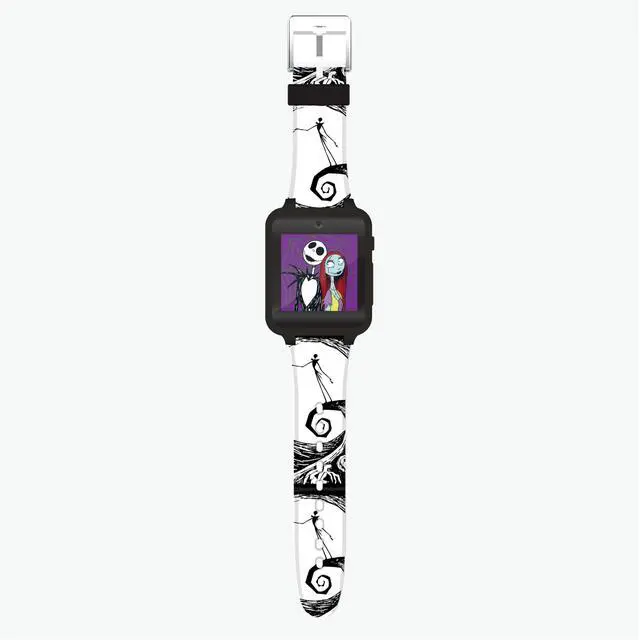Alt view image 6 of 6 - Disney Nightmare Before Christmas Kids Smartwatch Interactive Jack & Sally Design, 10 Clock Faces, Step Counter, Selfie Camera, Games, Calculator, Alarm & Timer Fits Wrists 5.5"-8.0"