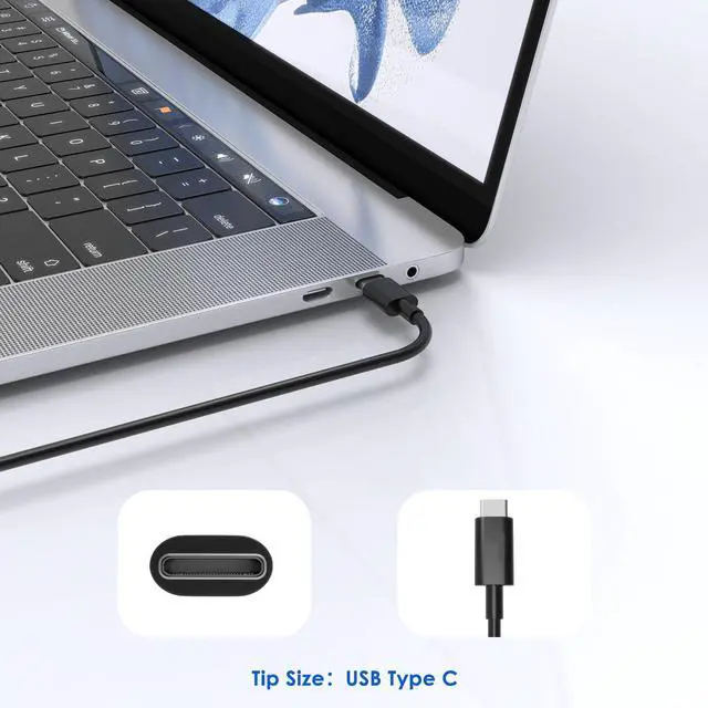 Alt view image 4 of 7 - 65W USB C Laptop Charger Compatible with Dell DS16260 DS14260 DC16251 | Fit for Dell XPX 13 DX13260 9350 9345 DA14250 Dell Pro PC14250 PC16250