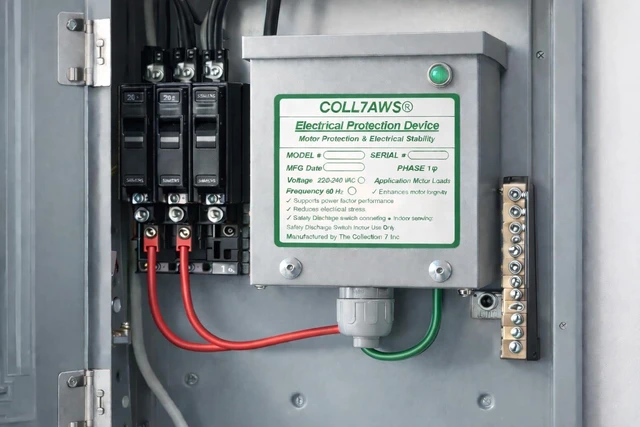 Main image of Whole House Electrical Protection Unit 50A-200A | Power Factor Correction Device | Voltage Stabilizer for Breaker Panel | 120/240V