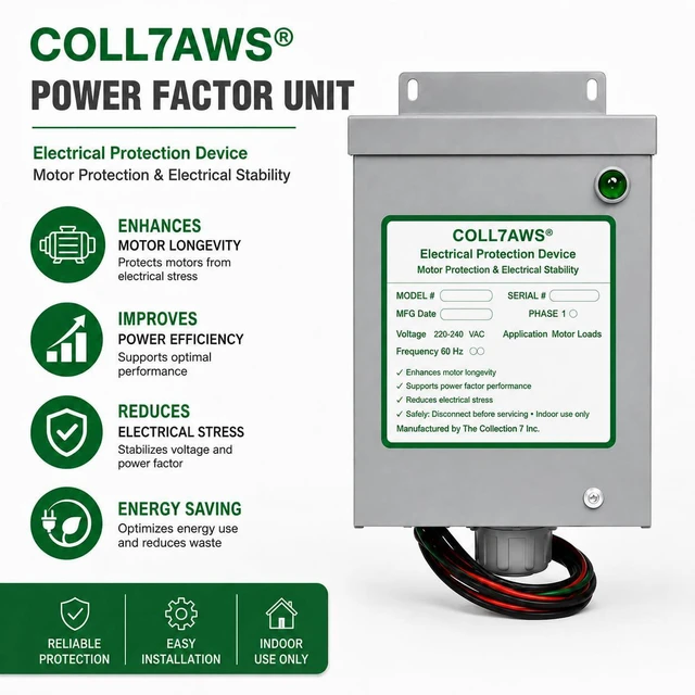 Alt view image 3 of 7 - Whole House Electrical Protection Unit 50A-200A | Power Factor Correction Device | Voltage Stabilizer for Breaker Panel | 120/240V