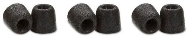 Main image of 400 Core Series Memory Foam Replacement IEM Ear Tips, Black, Large | 3 Pairs, for Campfire Audio, Sennheiser, & More, Superior Noise Isolation, Ultimate Comfort, Secure Fit