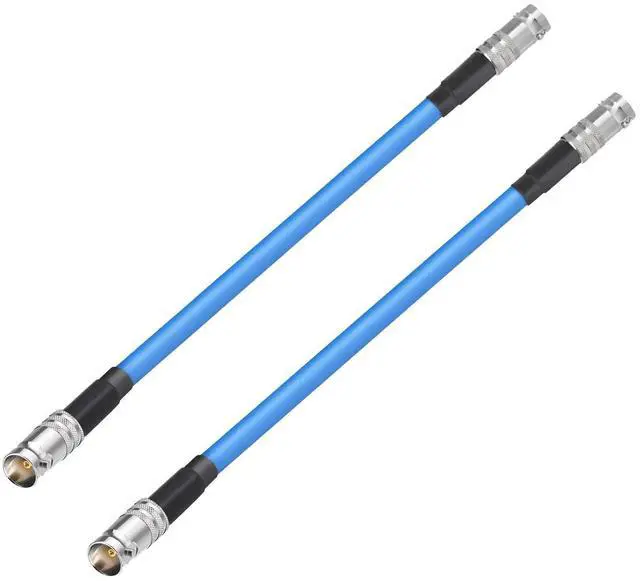 Main image of SDI Cable 8in Belden 1694A BNC Female to Female Cable 75 Ohm 2Pcs | 75 Ohm BNC Barrel Connector for HD-SDI/3G-SDI/6G-SDI/4K/8K SDI Video Camera Cables