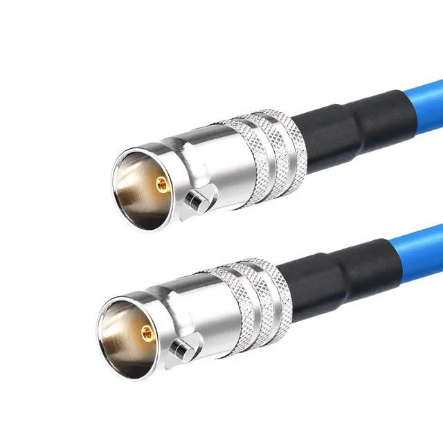 Alt view image 2 of 6 - SDI Cable 8in Belden 1694A BNC Female to Female Cable 75 Ohm 2Pcs | 75 Ohm BNC Barrel Connector for HD-SDI/3G-SDI/6G-SDI/4K/8K SDI Video Camera Cables
