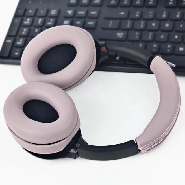 Alt view image 6 of 6 - 3 Set Case Cover Compatible with Sony WH-1000XM4/WH-1000XM3 Headphones,Embody Ear Pad Cover/Headband Cover/Ear Cover Soft Silicone Headphones AccessoriesRose Grey