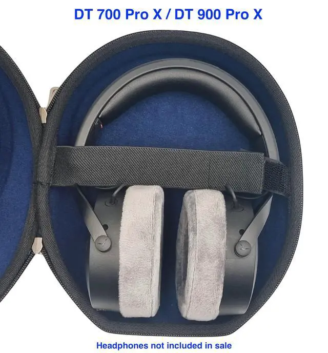 Alt view image 7 of 7 - AHG Spartan Carrying case Compatible with Focal Bathys, Beyerdynamic DT700 Pro X DT900 Pro X, Audio Technica ATH-M50X ATH-M50XBT ATH-M50XBT2 ATH-M40X ATH-M30X etc. Strong/Durable/Protective case
