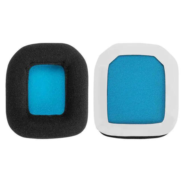 Alt view image 3 of 6 - Comfort Velour Replacement Ear Pads Compatible with Astro Gaming A20 Headphones Ear Cushions, Repair Parts (Black Blue)