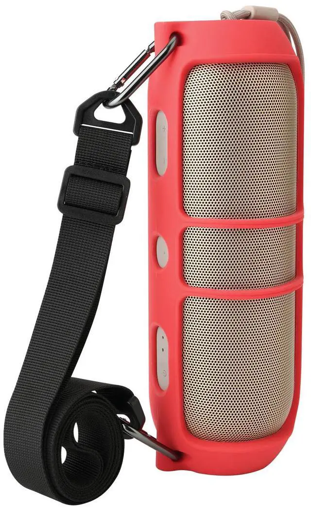 Main image of Silicone Cover Case for Beats Pill (2024 Release) Speaker, Travel Silicone Case Protective Carrier Holder Speaker Cover with Shoulder Strap (Case Only) (Red)