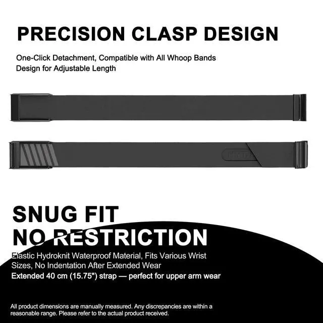 Alt view image 4 of 5 - Waterproof and Quick-Drying Hydroknit Replacement Bicep Band,Compatible with Whoop 4.0 for Fitness Tracker(38cm)