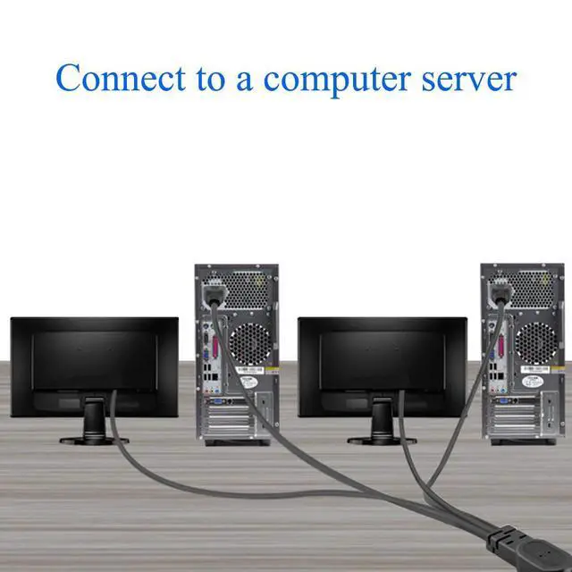 Alt view image 3 of 7 - IEC320 C14 to C13 4 Way Y Splitter Power Adapter Cable 10A 250V UPS PSU Extension Cable,IEC320 C13 4 in 1 C14 AC Power Cable Power 4 Monitors at Once (C14 to 4 X C13-0.6M)