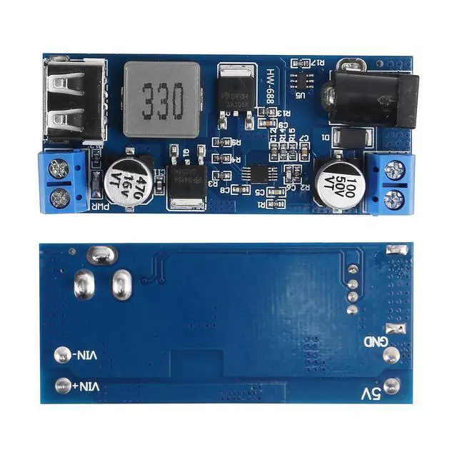 Alt view image 2 of 7 - 6pcs DC 6V 9V 12V 24V to DC 5V 5A Buck Converter Module, 9-36V Step Down to USB 5V Transformer Dual Output Voltage Regulator Board for Phone Fast Charging