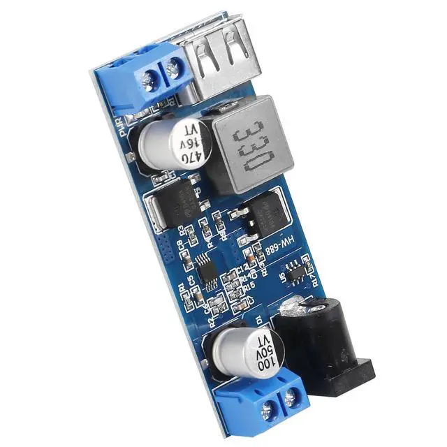 Alt view image 6 of 7 - 6pcs DC 6V 9V 12V 24V to DC 5V 5A Buck Converter Module, 9-36V Step Down to USB 5V Transformer Dual Output Voltage Regulator Board for Phone Fast Charging
