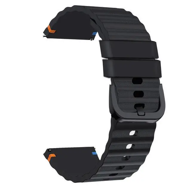 Alt view image 6 of 7 - Compatible for Shock Clock Max Bands, New Silicone Woven Line Adjustable Replacement Strap Compatible for Pavlok Shock Clock 3, Max
