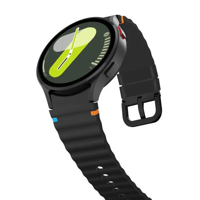Alt view image 7 of 7 - Compatible for Shock Clock Max Bands, New Silicone Woven Line Adjustable Replacement Strap Compatible for Pavlok Shock Clock 3, Max