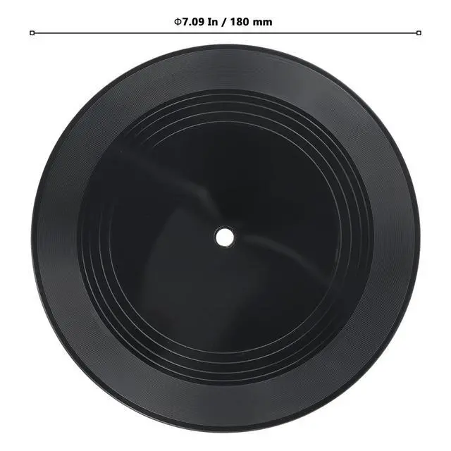 Alt view image 2 of 7 - 50 Pcs 7 Inch Blank Vinyl Records, Decorative Fake Records Black Plastic Plain Record for Wall Art Aesthetic, Party Wedding Decor