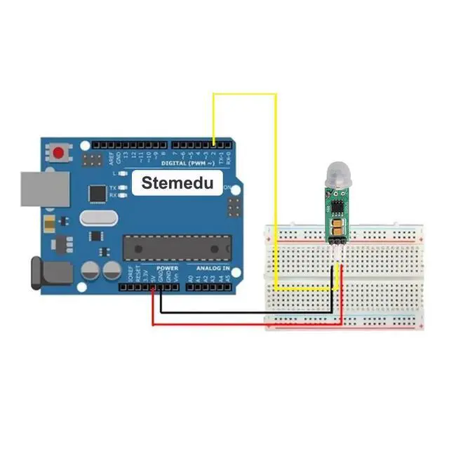 Alt view image 5 of 6 - HC-SR505 Mini Infrared PIR Motion Sensor, Micro IR Pyroelectric Human Movement Detector Sensors Module (Pack of 5)