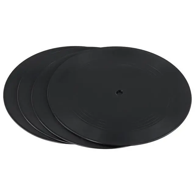Alt view image 6 of 7 - 50 Pcs 7 Inch Blank Vinyl Records, Decorative Fake Records Black Plastic Plain Record for Wall Art Aesthetic, Party Wedding Decor