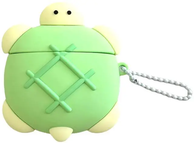 Main image of Case Compatible with 2024 Airpods 4,Cute Kawaii Turtle Design Portable Cartoon Earbuds Accessories Soft Silicone Wireless Earphone Shockproof Protector with Chain