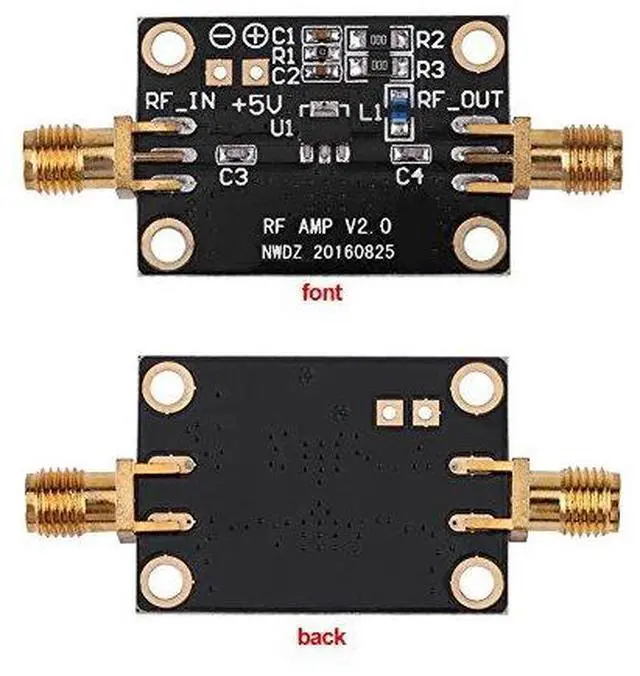 Alt view image 5 of 7 - 0.01-4GHZ 21DB Wideband LNA Amplifier Module High Gain Low Noise Amplifier for HAM Radio RTL SDR Broadband