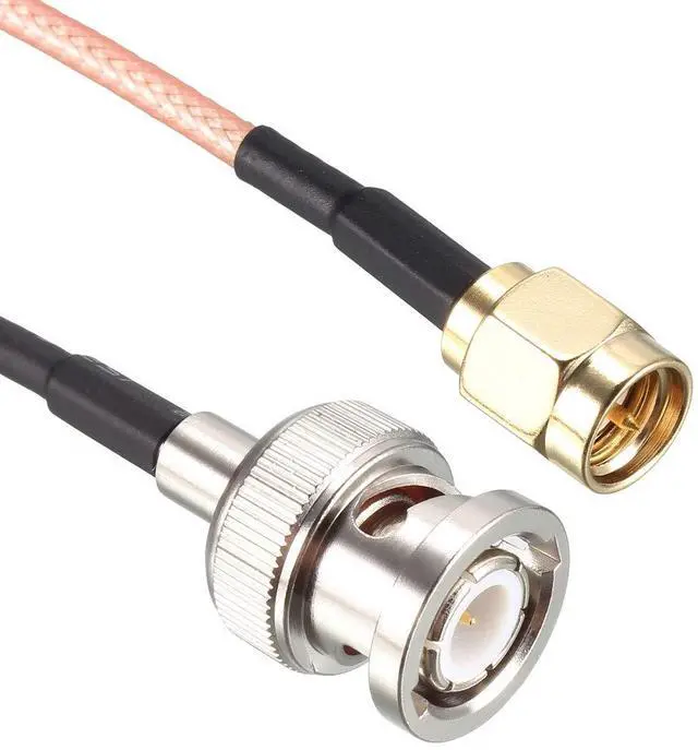 Alt view image 3 of 5 - RG316 Coaxial Cable with BNC Male to SMA Male Connectors 50 Ohm 3 ft 2pcs