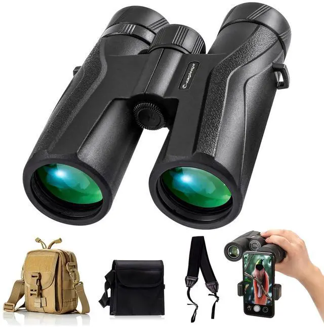 Main image of Ceagleeye10x42 Binoculars for Adults,Ipx7 Professional Waterproof and Anti-Fog with 23mm Large Eyepiece Bak4 Lens,Binoculars for Travel Bird Watching Hunting Sports Extra Bag,Strap,Phone Adapter,Black
