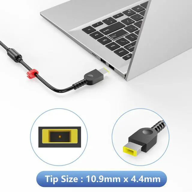 Alt view image 5 of 6 - 135W AC Adapter Fit for Lenovo Laptop Charger | for ThinkPad P1 20MD 20ME X1 Extreme 20MG Legion Y530 Y730 Y520,IdeaPad L340-15IRH 15IMH05 Y50-70,Y700,ADL135NDC3A