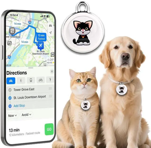 Main image of Smart GPS Tracker for Dogs Mini Cat GPS Tracker | Positioning Smart Alarm Pet Tracker, Waterproof and Drop-Proof, Extra Long Battery Life of 365 Day, No Subscription