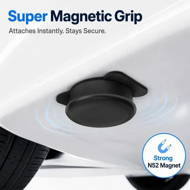 Alt view image 4 of 6 - Mini Tracker for Vehicles, Magnetic Car Tracker with Anti-Theft Alerts - Works with Apple Find My (iOS Only), IP65 Waterproof, No Subscription, Hidden Tracking Device for Cars, Bikes, Luggage