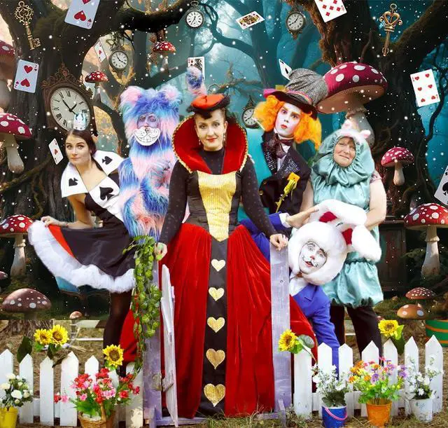 Alt view image 3 of 7 - Halloween Enchanted Forest Backdrop Wonderland Tea Party Checkerboard Mushroom Photography Background Kids Birthday Baby Shower Halloween Family Party Banner Decorations 7x5FT