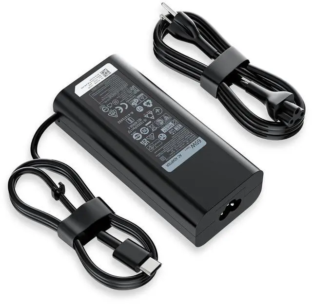 Main image of Replacement for Dell 65W Laptop Charger USB C; Compatible with Chromebook 3100 3110 5400 Latitude 5420 5430 5440 5450 5520 5540 7410 7420 XPS 13 20V 3.25A Type C Power Supply Adapter Cord