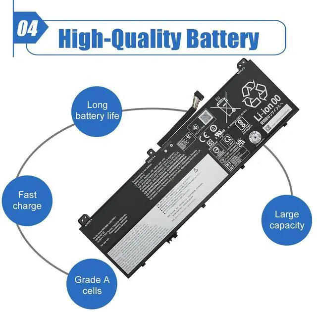 Alt view image 5 of 6 - L22C4PA1 Laptop Battery 71Wh Replacement for Lenovo Yoga 7 14IRL8 14ARP8 16IRL8 16ARP8 Yoga 7 2-in-1 14IML9 14AHP9 16IML9 16AHP9 Series L22D4PA1 SB11K38967 L22M4PA1 SB11K38964