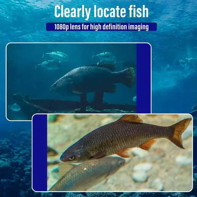 Alt view image 3 of 7 - Underwater Fishing Camera, Portable Fish Finder Camera 1080P HD LED Cam with 220° Wide View and 4.3 Inch Monitor for Ice Lake Sea Boat Kayak Fishing