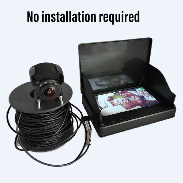 Alt view image 6 of 7 - Underwater Fishing Camera, Portable Fish Finder Camera 1080P HD LED Cam with 220° Wide View and 4.3 Inch Monitor for Ice Lake Sea Boat Kayak Fishing