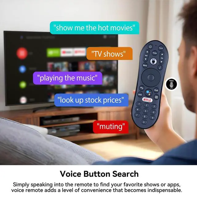Alt view image 6 of 7 - R37023B Voice Remote Control for TiVo Stream TDSTV+ Android TV URC37023BA00