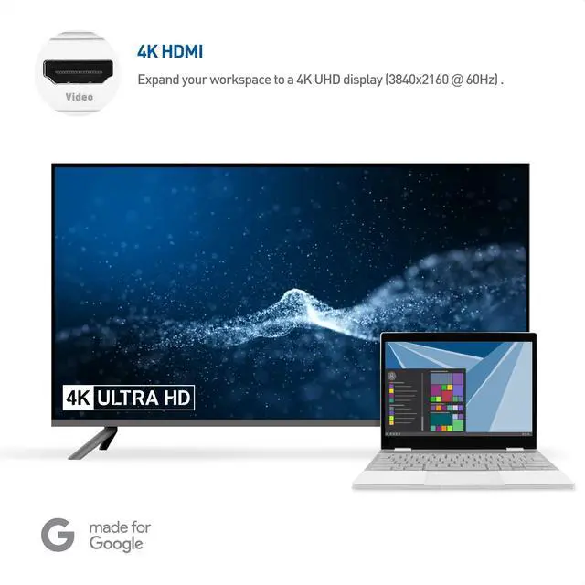 Alt view image 3 of 4 - Pro Series USB-C Multiport Hub with HDMI 2.0 | 4K@60Hz HDMI, 80W PD Charging, Fast Ethernet, 2x USB-A Ports