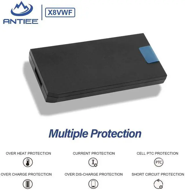 Alt view image 5 of 7 - 97Wh X8VWF Laptop Battery for Dell Latitude 14 Rugged 5404 5414 E5404 | Extreme 7404 7414 E7404 Series P46G P46G002 P46G001 CJ2K1 VCWGN 4XKN5 YGV51 DKNKD XRJDF XN4KN 453-BBBE 453-BBBD 11.1V