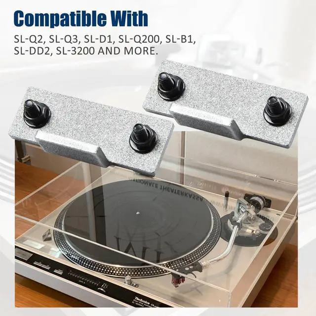 Alt view image 2 of 6 - Dust Cover Hinge Repair Kit Compatible with Technics Turntables SL-D2 3200 B2 Q2 D3 1 Pair