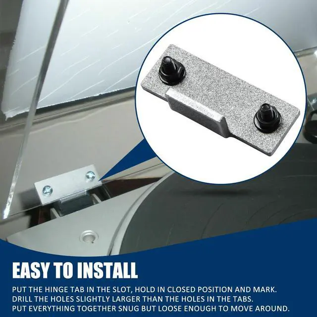 Alt view image 4 of 6 - Dust Cover Hinge Repair Kit Compatible with Technics Turntables SL-D2 3200 B2 Q2 D3 1 Pair