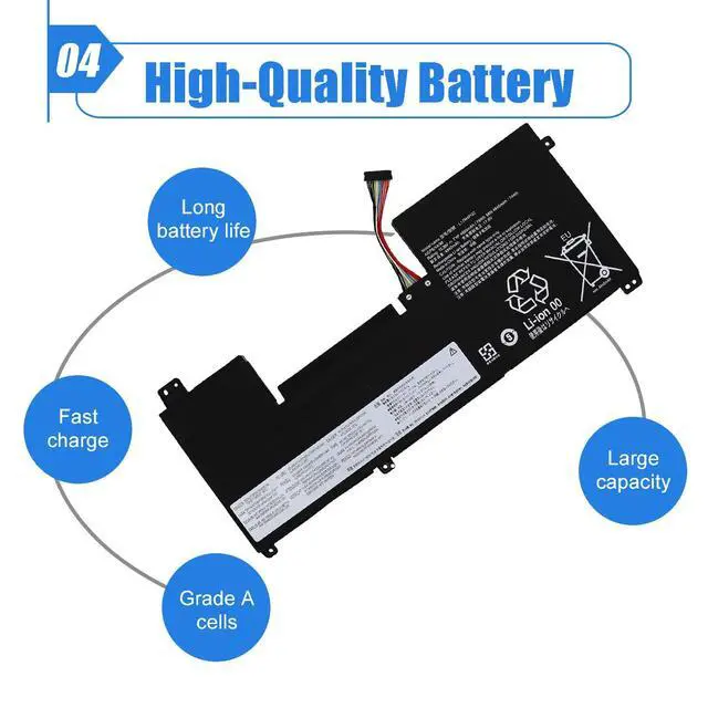 Alt view image 5 of 6 - 76Wh L17M4PG2 Laptop Battery Compatible with Lenovo Legion Y730-17ICH | For Legion Y740-17ICHG Y740-17IRH Y740-17IRHG Y9000K Series, L17C4PG2 L17L4PG2 L17S4PG2, 15.36V 4955mAh replacement Battery