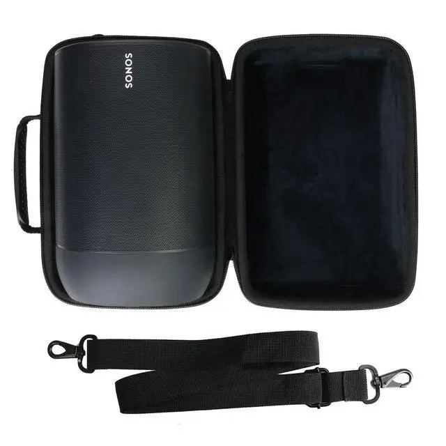 Main image of Hard Travel Case for Sonos Move Speaker and Charging Dock | Portable Travel Bag Replacement with Detachable Shoulder Strap and Handle, Shockproof EVA Shell and Soft Lining