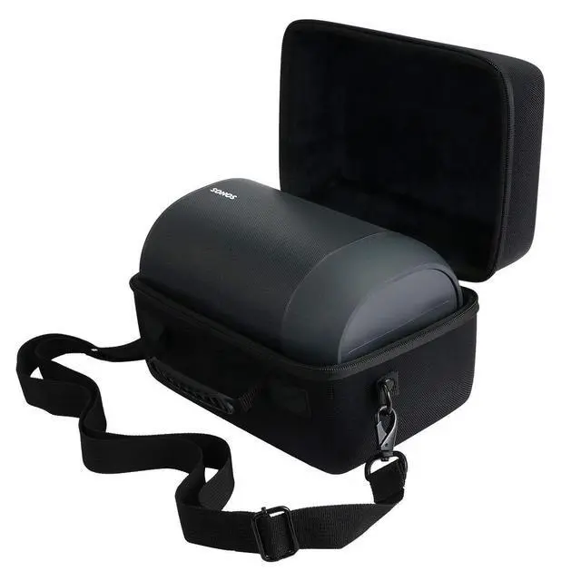 Alt view image 3 of 6 - Hard Travel Case for Sonos Move Speaker and Charging Dock | Portable Travel Bag Replacement with Detachable Shoulder Strap and Handle, Shockproof EVA Shell and Soft Lining