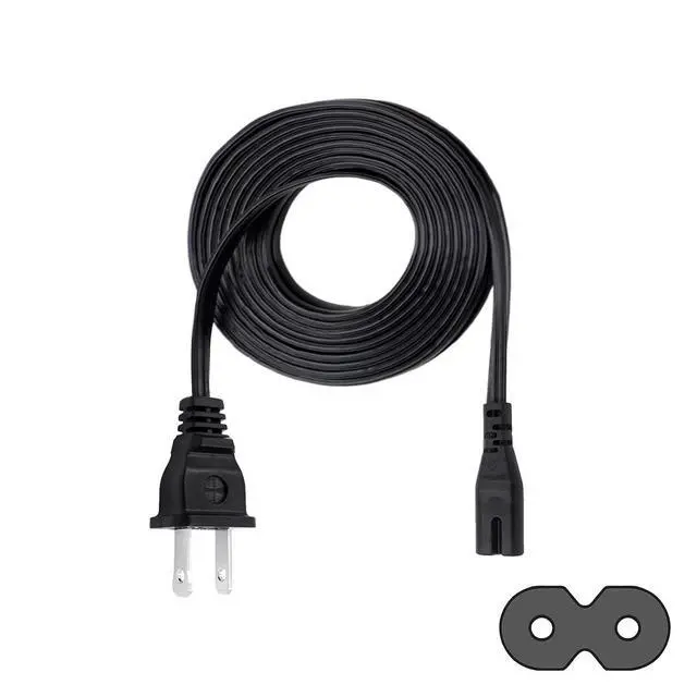 Alt view image 3 of 6 - Power Cord Replacement for Presonus Eris E3.5 Studio Monitor,E4.5 Active Studio Monitor 8ft 2 Prong AC IEC C7 Cable