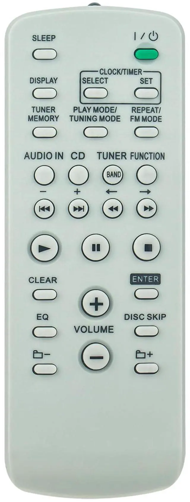 Main image of RM-SC55 Replacement Remote Control Applicable for Sony Mini Hi-Fi Component | System MHC-EC77 CMT-HPR90 MHC-EC55 MHC-GX99 MHC-EC68 HCD-EC55 HCD-HPR90 HCD-EC77 HCD-GX99 HCD-EC68