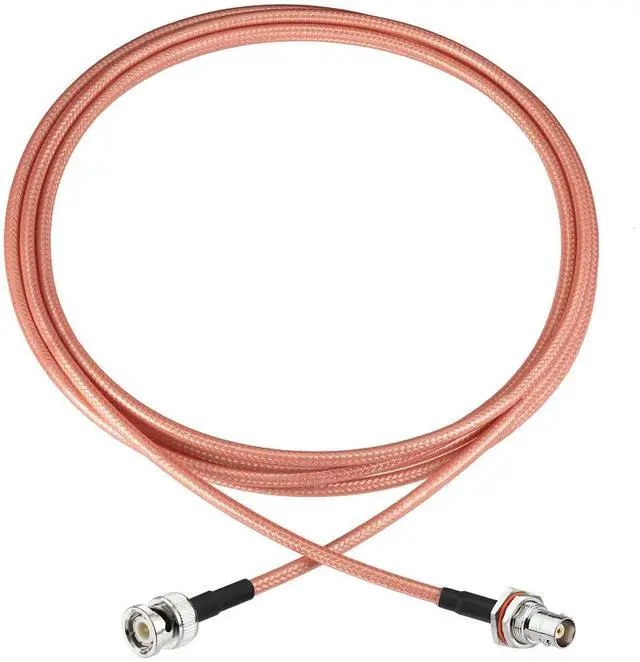 Main image of BNC Female Bulkhead to BNC Male Low Loss RG400 Coax Cable 9.8ft | for CB VHF UHF Ham Radio, Scanner Antenna, Oscilloscope, Wireless Microphone System