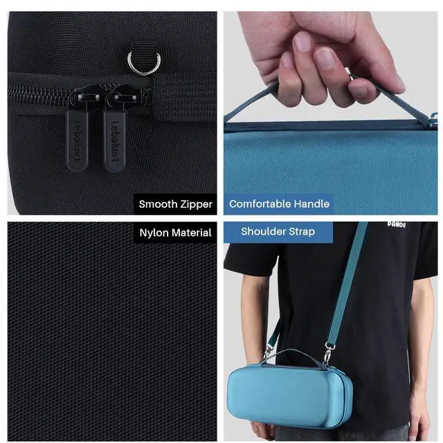 Alt view image 5 of 6 - Storage Case Compatible with Bose SoundLink Plus Portable Speaker (Black Case)