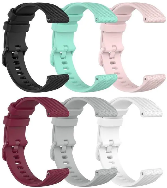 Main image of 6pack Bands Compatible with IP67 Waterproof Sports Tracker Watch Replacement Soft Straps Silicone Watch Band Strap with Quick Release Pins for IP67 Fitness Watch Activity Tracker