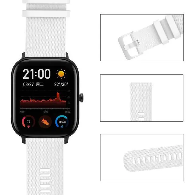 Alt view image 3 of 7 - 6pack Bands Compatible with IP67 Waterproof Sports Tracker Watch Replacement Soft Straps Silicone Watch Band Strap with Quick Release Pins for IP67 Fitness Watch Activity Tracker