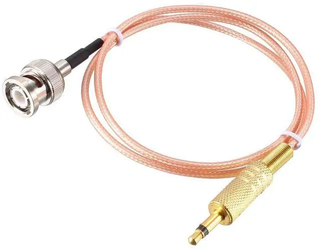 Main image of BNC Male to 3.5mm (1/8") Mono TS Male Coaxial Power Audio Cable 50 ohm 4 ft