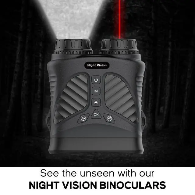 Alt view image 2 of 6 - Digital Binocular with Nigh Vision & Video Recording 2.K UDH Powerful Binoculars for Adults, Hunting, Bird Watching, Football Games, Stargazing, Camping, Concerts & Low Light Situation - Rechargeable