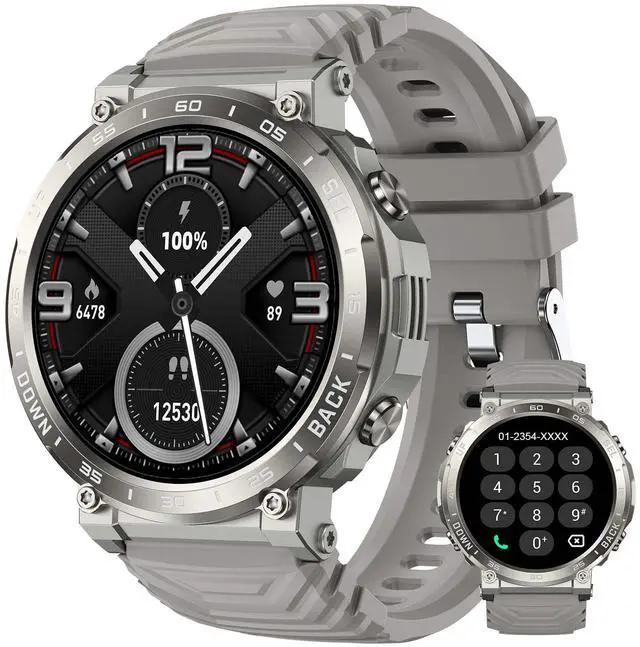 Main image of 1.52" Smart Watches for Men Answer/Make Calls with 118 Sports Modes | Rugged Smartwatch, 5ATM Waterproof Fitness Watch,24/7 Heart Rate/BP/Sleep Tracker, Military Smart Watch for Android/iPhone